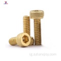 Brass oghere isi ịghasa cylinder isi bolt